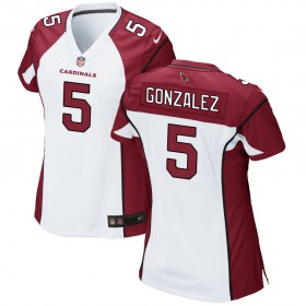 Women's Arizona Cardinals Nike White Game Jersey GONZALEZ#5