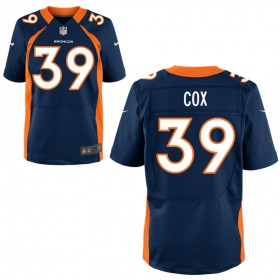 Men's Denver Broncos Nike Navy Blue Elite Jersey COX#39