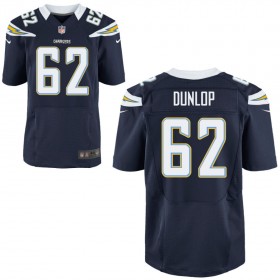Men's Los Angeles Chargers Nike Navy Elite Jersey DUNLOP#62