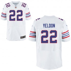 Mens Buffalo Bills Nike White Alternate Elite Jersey YELDON#22
