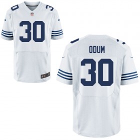 Mens Indianapolis Colts Nike White Alternate Elite Jersey ODUM#30