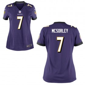Women's Baltimore Ravens Nike Purple Game Jersey MCSORLEY#7