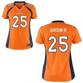 Women's Denver Broncos Nike Orange Game Jersey GORDON III#25
