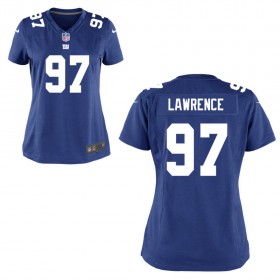 Women's New York Giants Nike Royal Blue Game Jersey LAWRENCE#97