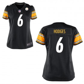 Women's Pittsburgh Steelers Nike Black Game Jersey HODGES#6