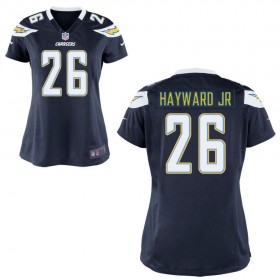 WomenÕs Los Angeles Chargers Nike Navy Blue Game Jersey HAYWARD JR#26