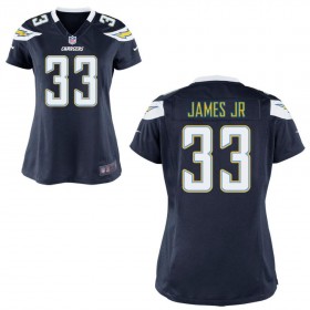 WomenÕs Los Angeles Chargers Nike Navy Blue Game Jersey JAMES JR#33