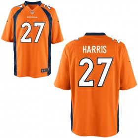 Youth Denver Broncos Nike Orange Game Jersey HARRIS#27