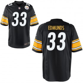 Youth Pittsburgh Steelers Nike Black Game Jersey EDMUNDS#33