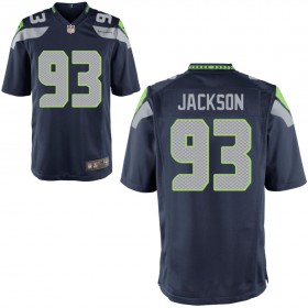 Youth Seattle Seahawks Nike College Navy Game Jersey JACKSON#93