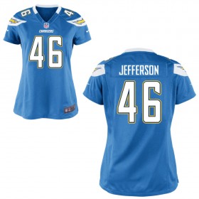 Women's Los Angeles Chargers Nike Light Blue Game Jersey JEFFERSON#46