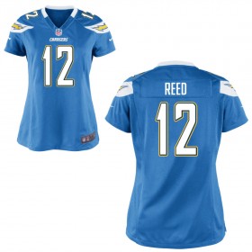 Women's Los Angeles Chargers Nike Light Blue Game Jersey REED#12