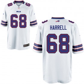 Nike Men's Buffalo Bills Game White Jersey HARRELL#68