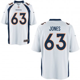 Nike Men's Denver Broncos Game White Jersey JONES#63