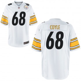 Nike Men's Pittsburgh Steelers Game White Jersey COYLE#68