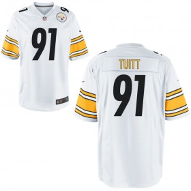 Nike Men's Pittsburgh Steelers Game White Jersey TUITT#91