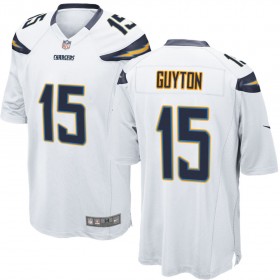 Nike Men's Los Angeles Chargers Game White Jersey GUYTON#15