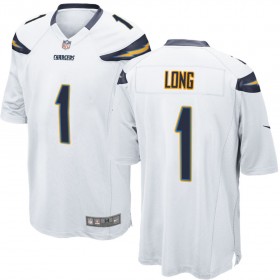Nike Men's Los Angeles Chargers Game White Jersey LONG#1