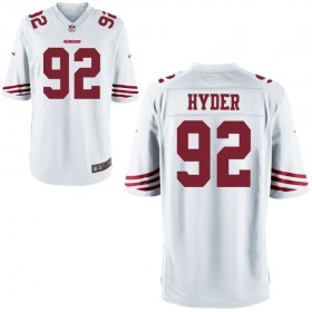 Nike Men's San Francisco 49ers Game White Jersey HYDER#92