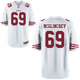 Nike Men's San Francisco 49ers Game White Jersey MCGLINCHEY#69