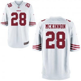 Nike Men's San Francisco 49ers Game White Jersey MCKINNON#28
