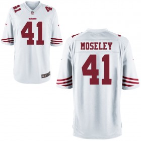 Nike Men's San Francisco 49ers Game White Jersey MOSELEY#41