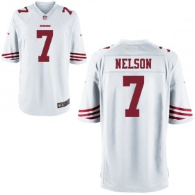 Nike Men's San Francisco 49ers Game White Jersey NELSON#7