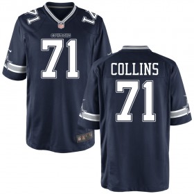 Men's Dallas Cowboys Nike Navy Game Jersey COLLINS#71