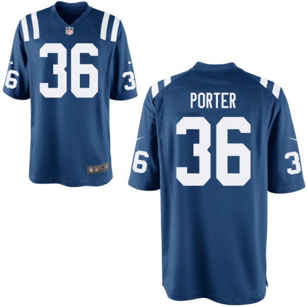 Men's Indianapolis Colts Nike Royal Game Jersey PORTER#36