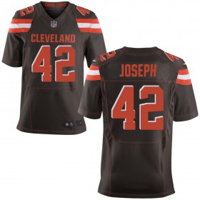 Men's Cleveland Browns Nike Brown Elite Jersey JOSEPH#42