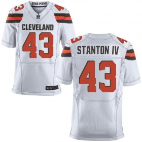 Men's Cleveland Browns Nike White Elite Jersey STANTON IV#43