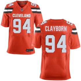 Men's Cleveland Browns Nike Orange Alternate Elite Jersey CLAYBORN#94