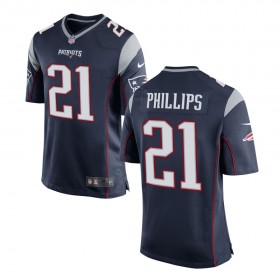 Men's New England Patriots Nike Navy Game Jersey PHILLIPS#21