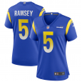 Women's Los Angeles Rams 21/22 Nike Blue Game Jersey Jalen Ramsey#5
